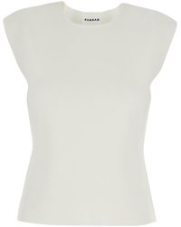 P.A.R.O.S.H. - P.A.R.O..H. Top With Round Neckline And Short Design - Lyst