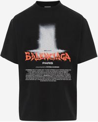 Balenciaga - T-Shirt The Address Cotton T-Shirts - Lyst