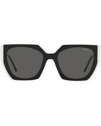 Prada - Pr 15ws Black / Talc Sunglasses - Lyst