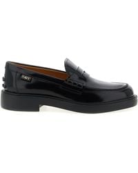 Tod's - Calfskin Slip-On Loafers - Lyst