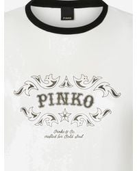 Pinko - T-Shirt With Logo Cotton T-Shirts & Jerseys - Lyst