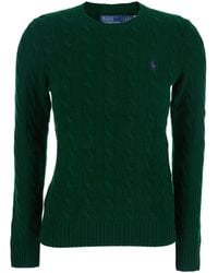 Polo Ralph Lauren - Julianna Sweater With Round Neck And Pony Embroidery On The Front - Lyst