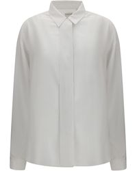 Calvin Klein - Amari Long-Sleeve Shirt Silk - Lyst