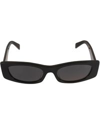 Celine - Long Rectangle Sunglasses - Lyst