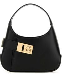Ferragamo - Leather Hobo Mini Handbag - Lyst