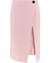 Bottega Veneta - Cotton Wrap Skirt - Lyst