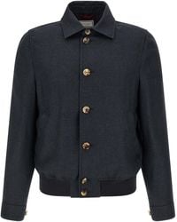 Brunello Cucinelli - Sisal Biker Jacket Clothing - Lyst