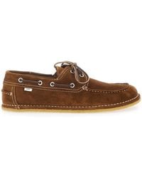 Ami Paris - Loafers 'Boat Shoes' With Rounded Toe And Rubber Sole - Lyst