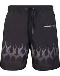 Vision Of Super - Flames Swim Shorts - Lyst