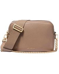 Michael Kors - 'Bryant' Shoulder Bag With Logo Lettering On The Front And Chain Shoulder Strap - Lyst