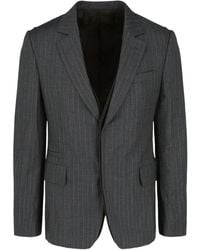 Ferragamo - Pinstripe Buttoned Jacket - Lyst