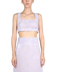 Jil Sander - Embroidery Top - Lyst