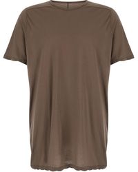 Rick Owens - Dark Crewneck T-Shirt With Oversized Band - Lyst