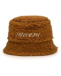 Marni - Bucket Hat With Logo - Lyst