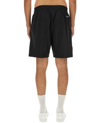 3.PARADIS - Bermuda Shorts With Logo Polyester - Lyst