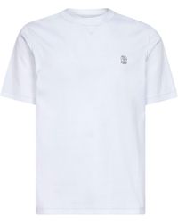 Brunello Cucinelli - Solomeo Crest Crewneck T-Shirt - Lyst