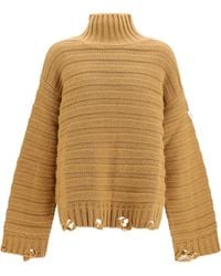 MM6 by Maison Margiela - Wool Turtleneck Sweater - Lyst