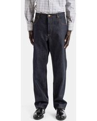 Thom Browne - Japanese Raw Selvedge Denim Straight Cut Button Fly Jeans - Lyst