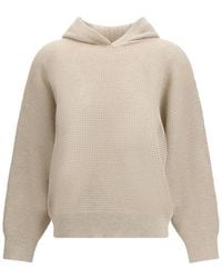 Brunello Cucinelli - Beige Cashmere Sweatshirt - Lyst