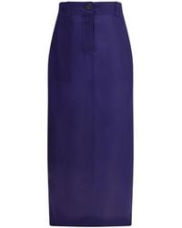 KHAITE - Lucian Midi Skirt - Lyst