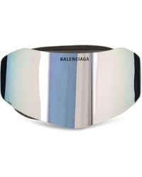 Balenciaga - Mirrored Ski Mask Sunglasses - Lyst