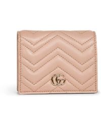 Gucci - Pinky Gg Marmont Card Case Wallet - Lyst