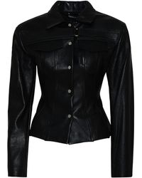 David Koma - Black Leather Jacket - Lyst