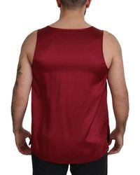 Dolce & Gabbana - Sleeveless Silk Tank Top - Lyst