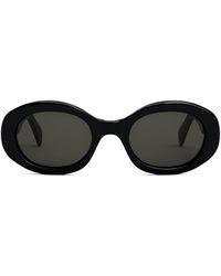 Celine Céline 2017 Cat-Eye Edge Sunglasses - Black Sunglasses