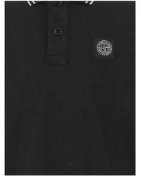Stone Island - Cotton Polo Shirt With Logo - Lyst