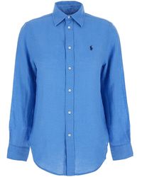 Polo Ralph Lauren - 'Classic Fit' Shirt With Pointed Collar And Pony Logo Embroidered On The Front - Lyst