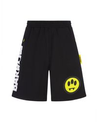 Barrow - Bermuda Shorts With Contrast Lettering Logo - Lyst