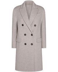 Brunello Cucinelli - Cold Wool Double Breasted Jacket Clothing - Lyst