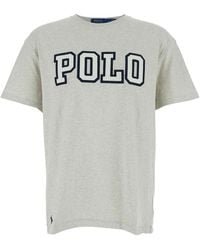 Polo Ralph Lauren - Crewneck T-Shirt With Logo - Lyst