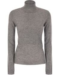 Fabiana Filippi - High-Necked Wool Sweater With Sequins - Lyst