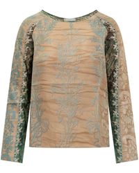 Pierre Louis Mascia - Silk Blouse With Floral Pattern - Lyst