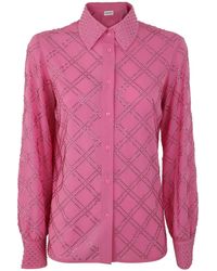 P.A.R.O.S.H. - Polyester Blouse With Crystals - Lyst