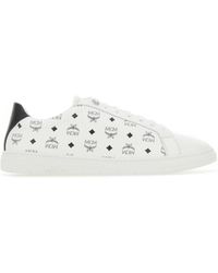 MCM - Leather Sneakers - Lyst