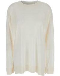 P.A.R.O.S.H. - Long-Sleeved Crewneck Sweater Wool Tops - Lyst