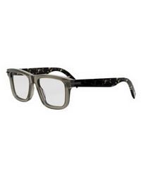 Dior - Eyeglasses Square Full Rim, Shiny Frame And Clear Demo Lenses Lens Blacksuitos7I6400 Default Title - Lyst