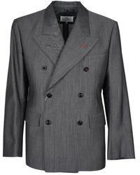 Maison Margiela - Double Breasted Tailored Blazer - Lyst