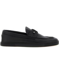 Christian Louboutin - Calfskin Slip-On Loafers - Lyst