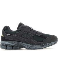 New Balance - Dark Grey Suede And Mesh 2002r Sneakers - Lyst