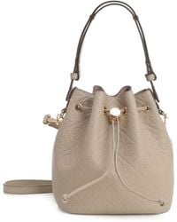 Tory Burch - T Monogram Pebble Leather Bucket Bag - Lyst