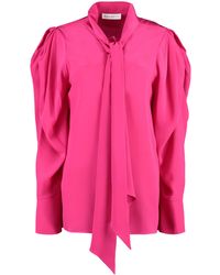 Nina Ricci - Crêpe-Silk Shirt - Lyst