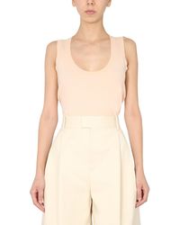 Bottega Veneta - Sleeveless Round Neck Light Sweater For - Lyst