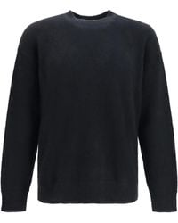 Laneus - Cashmere And Silk Crewneck Sweater - Lyst