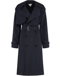 Bottega Veneta - Wool Trench Coat & Raincoats - Lyst