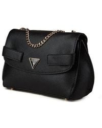 Guess - Guess Logo-Plaque Saffiano Crossbody Bag - Lyst