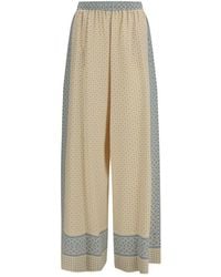 Ermanno Scervino - Silk Casual Pants - Lyst
